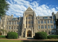 Students at Georgetown University began to distribute condoms on campus, a polarizing topic in Jesuit universities. (Courtesy of Wikimedia) 