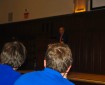 Kudlow spoke in Keating 1st to about 150 students (Photo by Joe Vitale/The Ram)