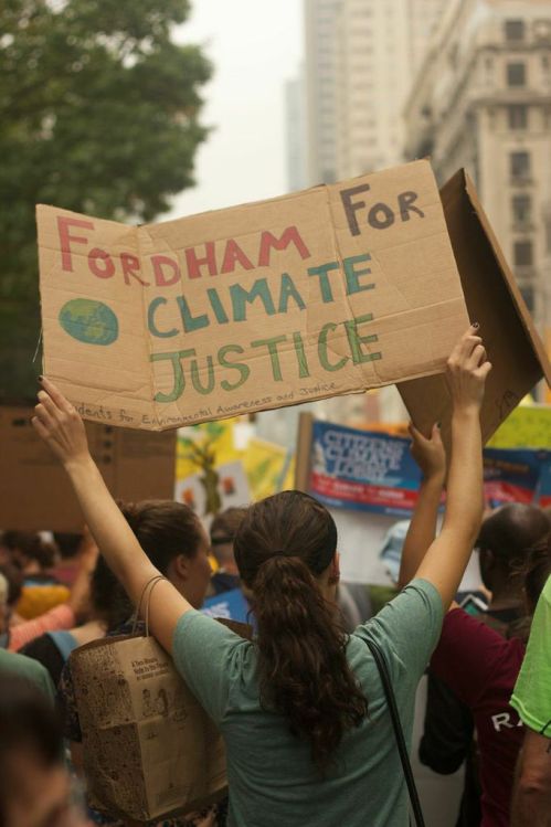 The People’s Climate March sought to catch the attention of the United Nations. (Courtesy of Samantha Mandichi)