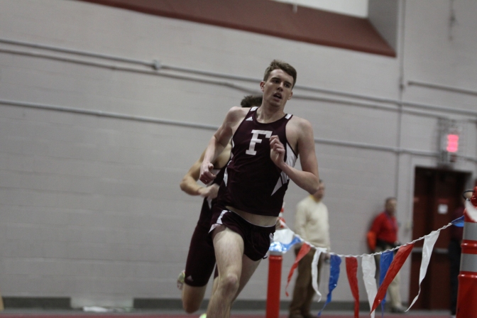 The track team concluded its indoor season this past weekend in Boston. Courtesy of Elizabeth Zanghi/The Fordham Ram