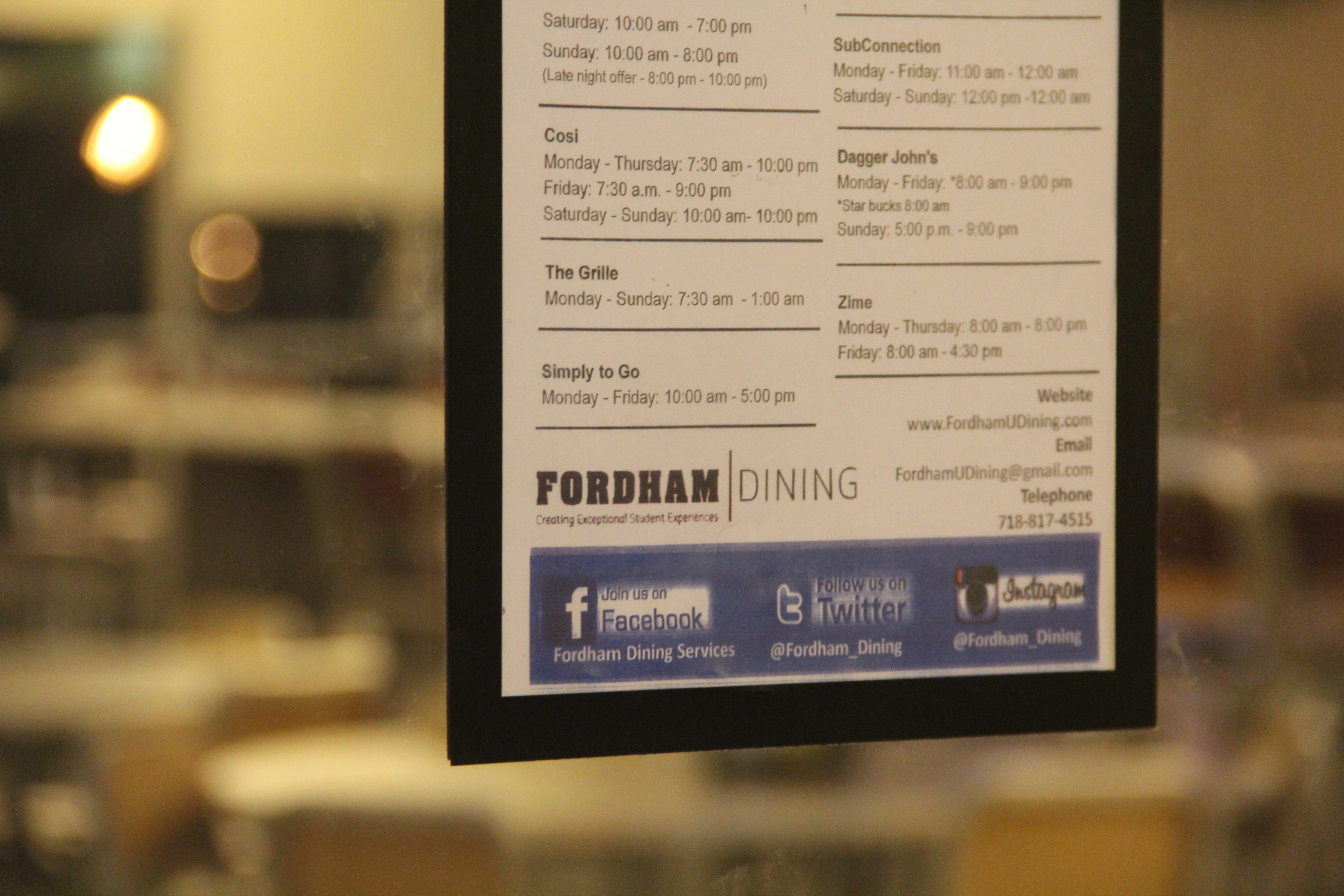 Aramark will become Fordham's food service provider effective July 1, 2016. Fordham Ram Archives.