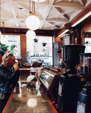 Stumptown Coffee Roasters, located in Greenwich Village, has a chic look. Courtesy of Instagram