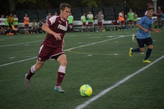 Ole Sandnes and the Rams put up a tough fight against the Boston College Eagles. (Andrea Garcia/The Fordham Ram).