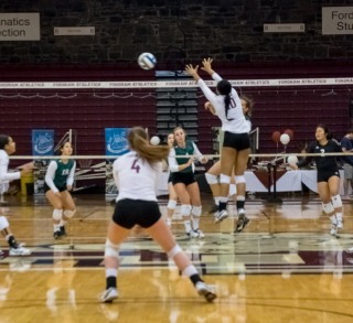 The Rams took one of three games at the Terrier/Rose Hill Classic. Courtesy of Andrea Garcia/The Fordham Ram.