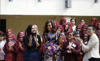 First lady Michelle Obama’s latest project, We Will Rise, highlights the importance of educating girls around the globe. (Courtesy of Flickr)