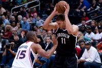 Brook Lopez is one of the core of veterans that have helped the Nets' young players mature but also might move at the deadline. (Courtesy of Flickr)